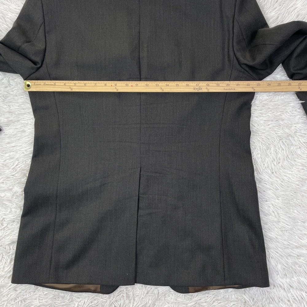 VTG Chaps Ralph Lauren Jacket Mens 42 Tall Brown Houndstooth Wool 3 Button‎ Coat - Picture 12 of 16